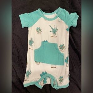 Kyte Baby Cactus Shortall, SZ: 3-6 month